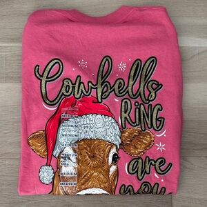 Simply Southern - Cow Bells Ring Christmas Long Sleeve Top